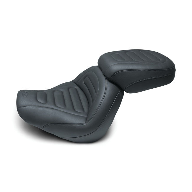Mustang Pillion Pad Recessed Touring Stitched Pillion Pads Mustang