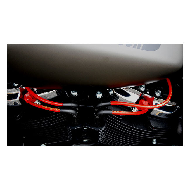 Taylor, 8.2mm Thunder Volt Spark Plug Wire Set. Red Spark Plug Wires Taylor