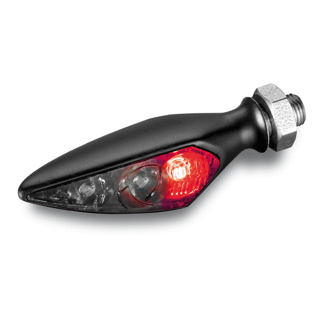 Kellermann, Rhombus S DF Dark. 3-1 combo. Black. RR TAILLIGHT/TURN SIGNALS COMBO Kellermann