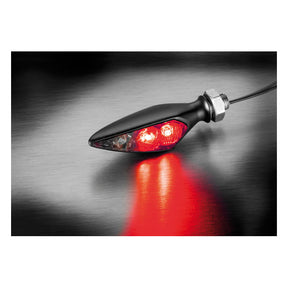 Kellermann, Rhombus S DF Dark. 3-1 combo. Black. RR TAILLIGHT/TURN SIGNALS COMBO Kellermann