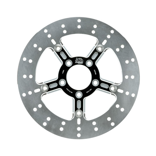 Moto Master Brake Rotor Floating Standard Round Black Brake Rotors Moto Master