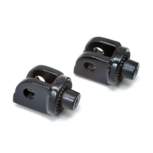Kuryakyn, Footpeg adapter splined gloss black FOOTPEGS MOUNTS Kuryakyn