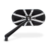 Left 10-Gauge® Forged Mirrors, Black Mirrors Arlen Ness