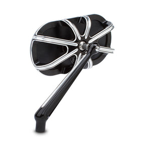 Left 10-Gauge® Forged Mirrors, Black Mirrors Arlen Ness