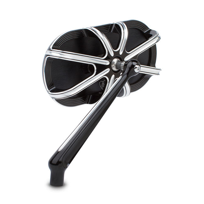 Left 10-Gauge® Forged Mirrors, Black Mirrors Arlen Ness
