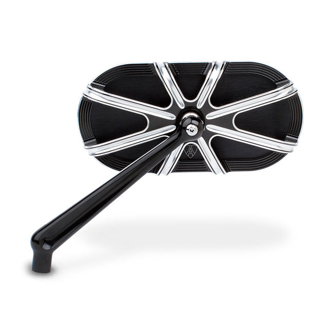 Left 10-Gauge® Forged Mirrors, Black Mirrors Arlen Ness