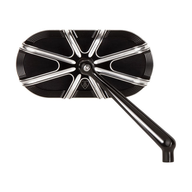 Right 10-Gauge® Forged Mirrors, Black Mirrors Arlen Ness
