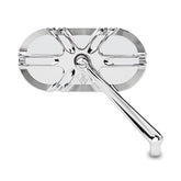 Right Deep Cut Forged Mirror, Chrome Mirrors Arlen Ness