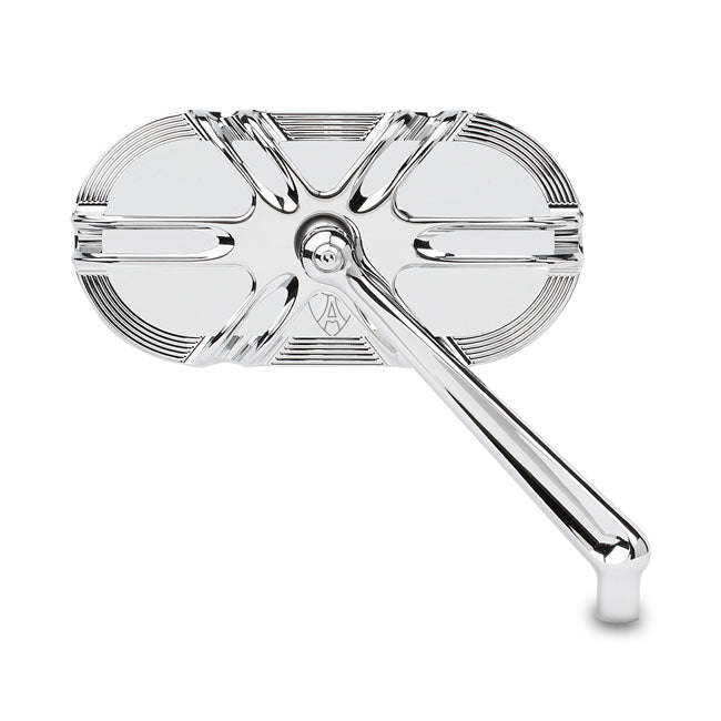 Right Deep Cut Forged Mirror, Chrome Mirrors Arlen Ness