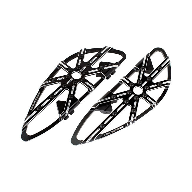 Arlen Ness, 10-gauge rider floorboards black FLOORBOARDS Arlen Ness