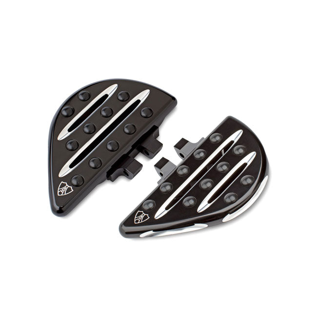 Arlen Ness, Deep cut passenger floorboards black FLOORBOARDS Arlen Ness