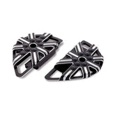 Arlen Ness, 10-gauge mini rider floorboards. CC Black FLOORBOARDS Arlen Ness