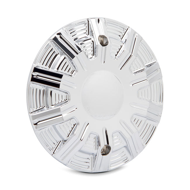 Arlen Ness, 10-gauge inner primary cover. Chrome Derby Cover Arlen Ness