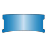 National Cycle, Repl. Adj. Lower Window (Style D). Blue Windshield National Cycle