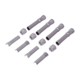 Dippert, Shovel Aluminum Pushrod Cover Set. Silver Pushrod Covers Dippert