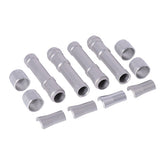 Dippert, Twin Cam Aluminum Pushrod Cover Set. Silver Pushrod Covers Dippert