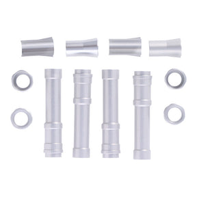 Dippert, Twin Cam Aluminum Pushrod Cover Set. Silver Pushrod Covers Dippert