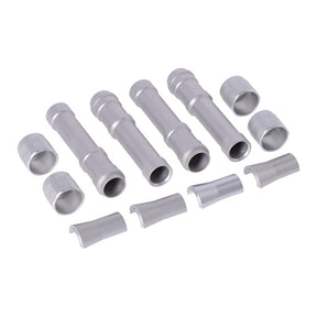 Dippert, Twin Cam Aluminum Pushrod Cover Set. Silver Pushrod Covers Dippert