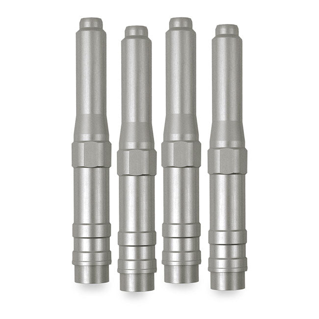 Dippert, 91 03 Xl Aluminum Pushrod Cover Set. Silver Pushrod Covers Dippert