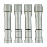 Dippert, Panhead Aluminum Pushrod Cover Set. Silver Pushrod Covers Dippert