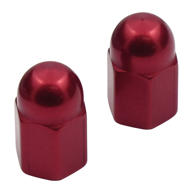 Barnett Red Anod. Valve Stem Caps Tire Valve Stems And Caps Barnett