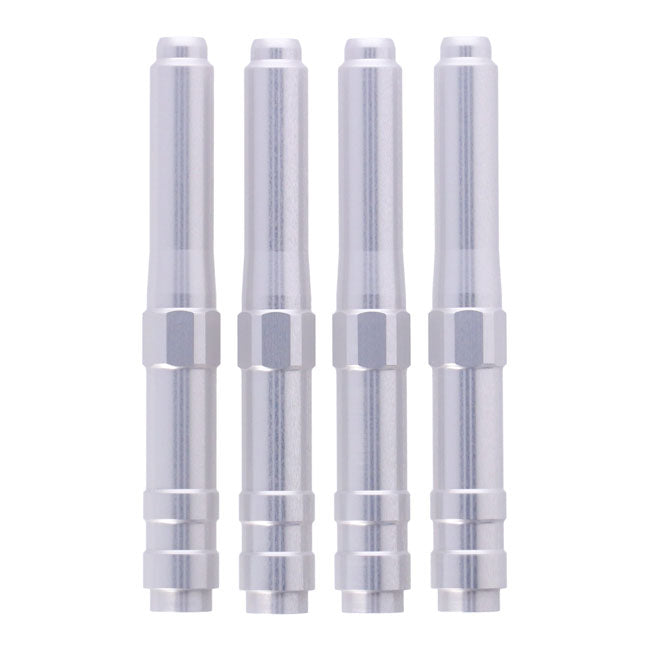 Dippert, 04 Up Xl Aluminum Pushrod Cover Set. Silver Pushrod Covers Dippert