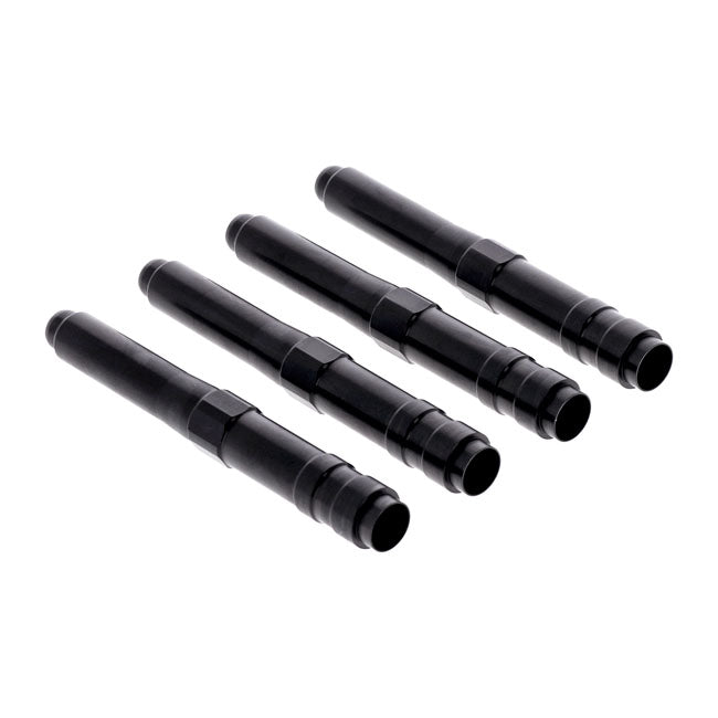 Dippert, 04 Up Xl Aluminum Pushrod Cover Set. Black Pushrod Covers Dippert