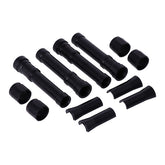 Dippert, Panhead Aluminum Pushrod Cover Set. Black Pushrod Covers Dippert