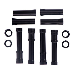 Dippert, Shovel Aluminum Pushrod Cover Set. Blsck Pushrod Covers Dippert