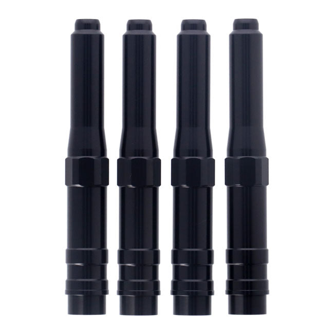 Dippert, 91 03 Xl Aluminum Pushrod Cover Set. Black Pushrod Covers Dippert