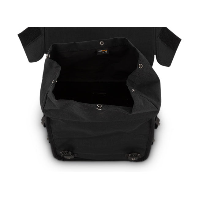 Burly Brand Saddlebag Throwover Blk Saddlebags Burly Brand