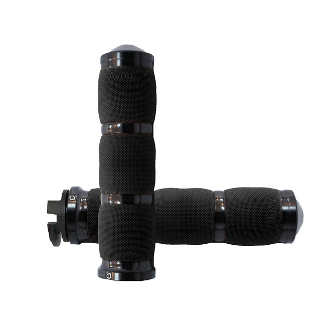 Avon air cushioned grips black anodized GRIPS Avon Grips