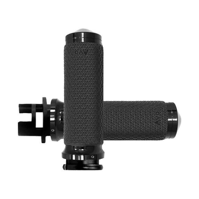 Avon Memory foam grips black anodized GRIPS Avon Grips