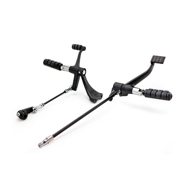Evo Xl Forward Control Kit. Iso Pegs. Black Forward Controls Mcs