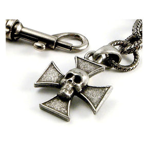 Ami Gaz Link Hack Bracelet Maltese Cross Skull Biker Jewelry Amigaz