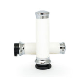 Avon Custom Contour grips, chrome/white GRIPS Avon Grips