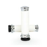 Avon Custom Contour grips chrome/white GRIPS Avon Grips