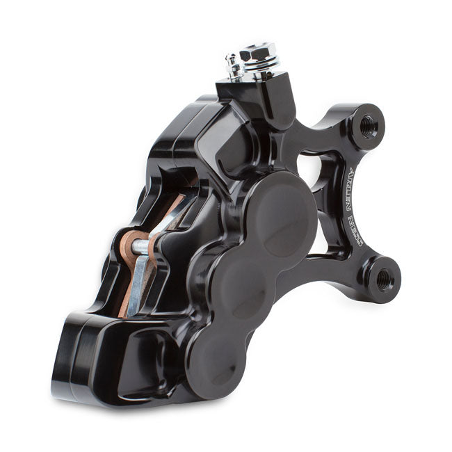 6-Piston Differential Bore Brake Calipers Left, 14" Black Brake Calipers Arlen Ness