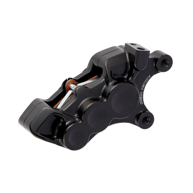 6-Piston Differential Bore Brake Calipers Left, 11.8" Black Brake Calipers Arlen Ness