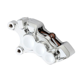 6-Piston Differential Bore Brake Calipers Right, 11.8" Chrome Brake Calipers Arlen Ness