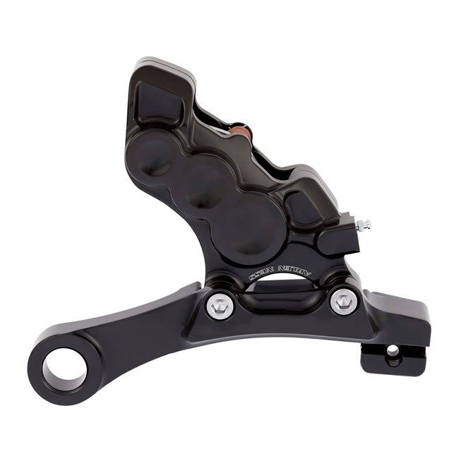 Arlen Ness Caliper R 6 Pistn Bl Flh Brake Calipers With Bracket Arlen Ness