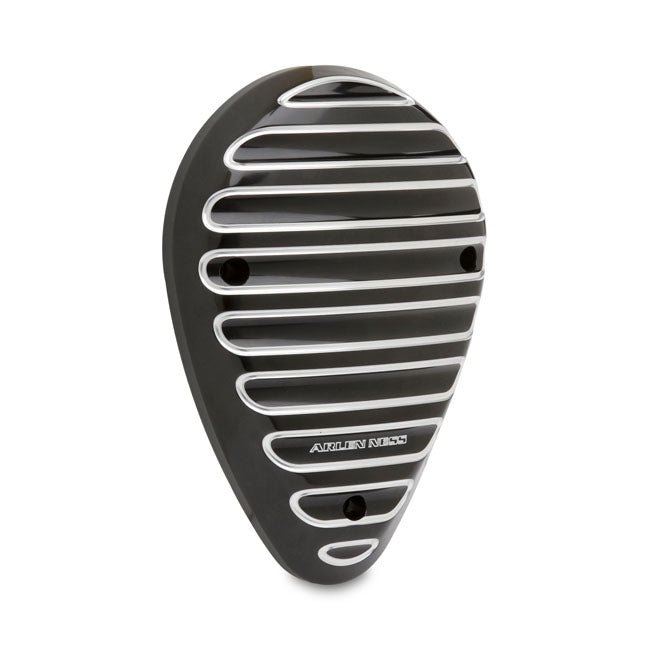 Arlen Ness, Finned horn cover black HORN COVERS Arlen Ness