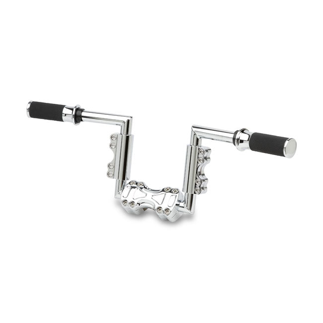 Arlen Ness Modular Adjustable Handlebar Clamps 1-1/4", Chrome Handlebar Adapters Arlen Ness