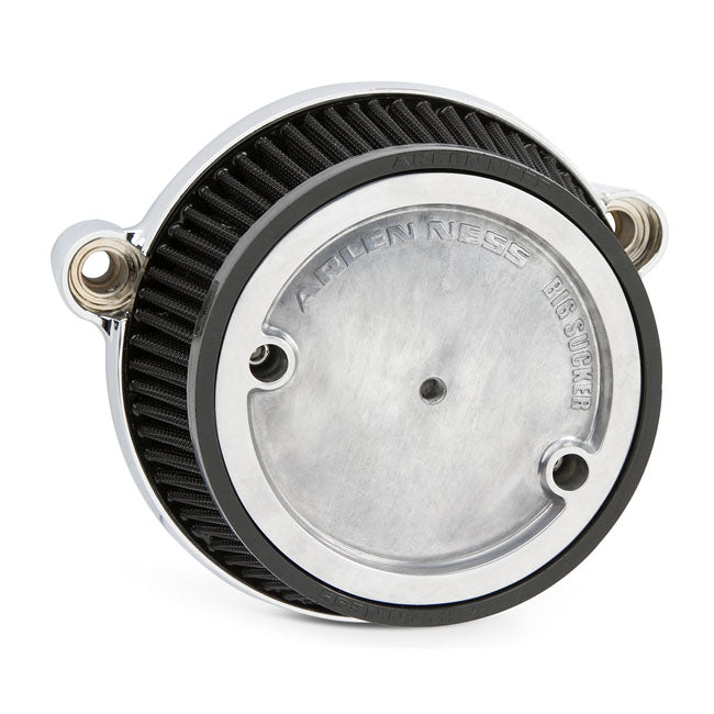 Arlen Ness Big Sucker™ Stage 1 Air Cleaner For Milwaukee-Eight®, Chrome - Milwaukee 8 Air Cleaner Arlen Ness