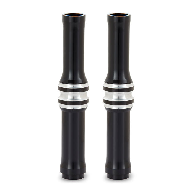 Arlen Ness, M8 10-Gauge pushrod cover set. Black PUSHROD COVERS Arlen Ness