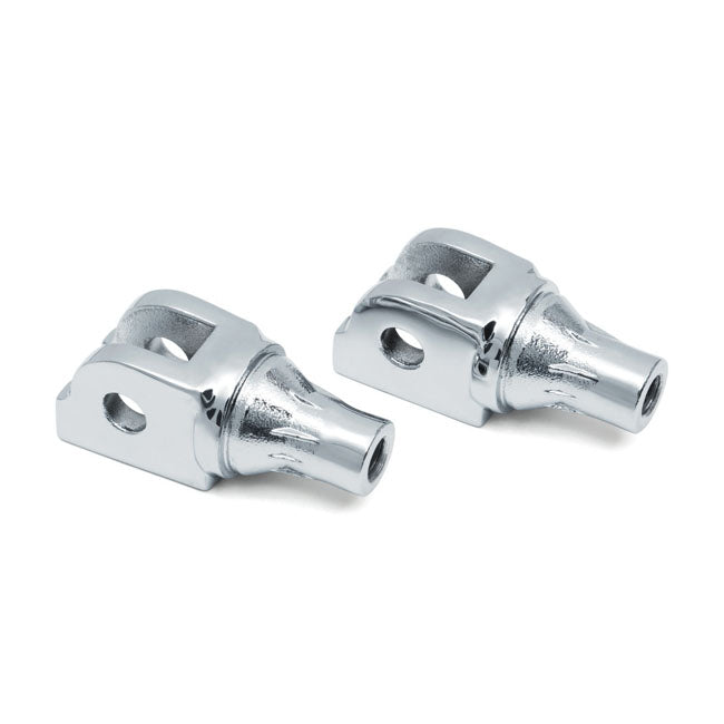 Kuryakyn, Tapered front footpeg adapter. Chrome FLOORBOARDS MOUNTING PARTS Kuryakyn