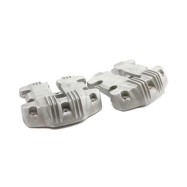 Emd, ''Ribbed Style'' Rocker Cover Set. Raw Rocker Covers Emd
