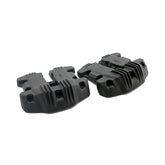 Emd, ''Ribbed Style'' Rocker Cover Set. Black Rocker Covers Emd