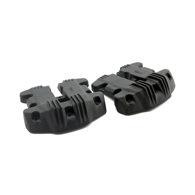 Emd, ''Ribbed Style'' Rocker Cover Set. Black Rocker Covers Emd