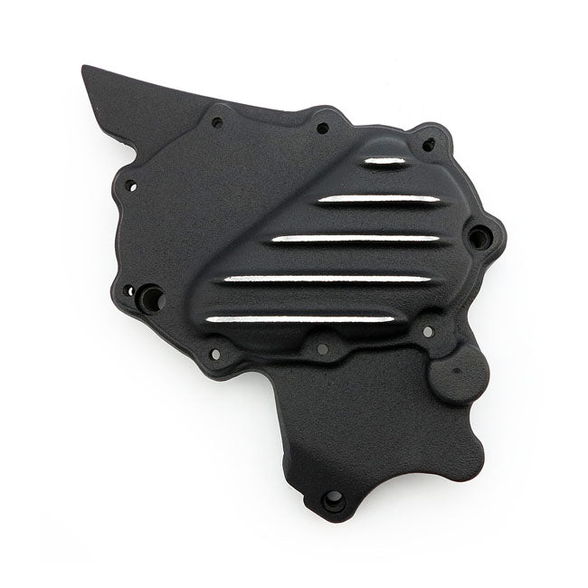 Emd, Ribbed Sprocket Cover Xl. Black Cut Sprocket Covers Emd